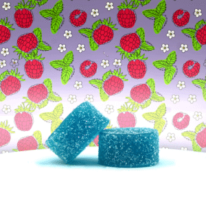 THC 25 mg & CBD 25 mg Bonbons - Blue razz 🫐 🫐.
